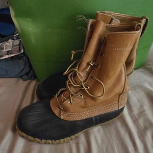 L.L. Bean Men's Brown and Black Rain & Snow Boots